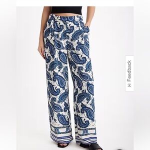 Express satin pleated high waisted pants size small